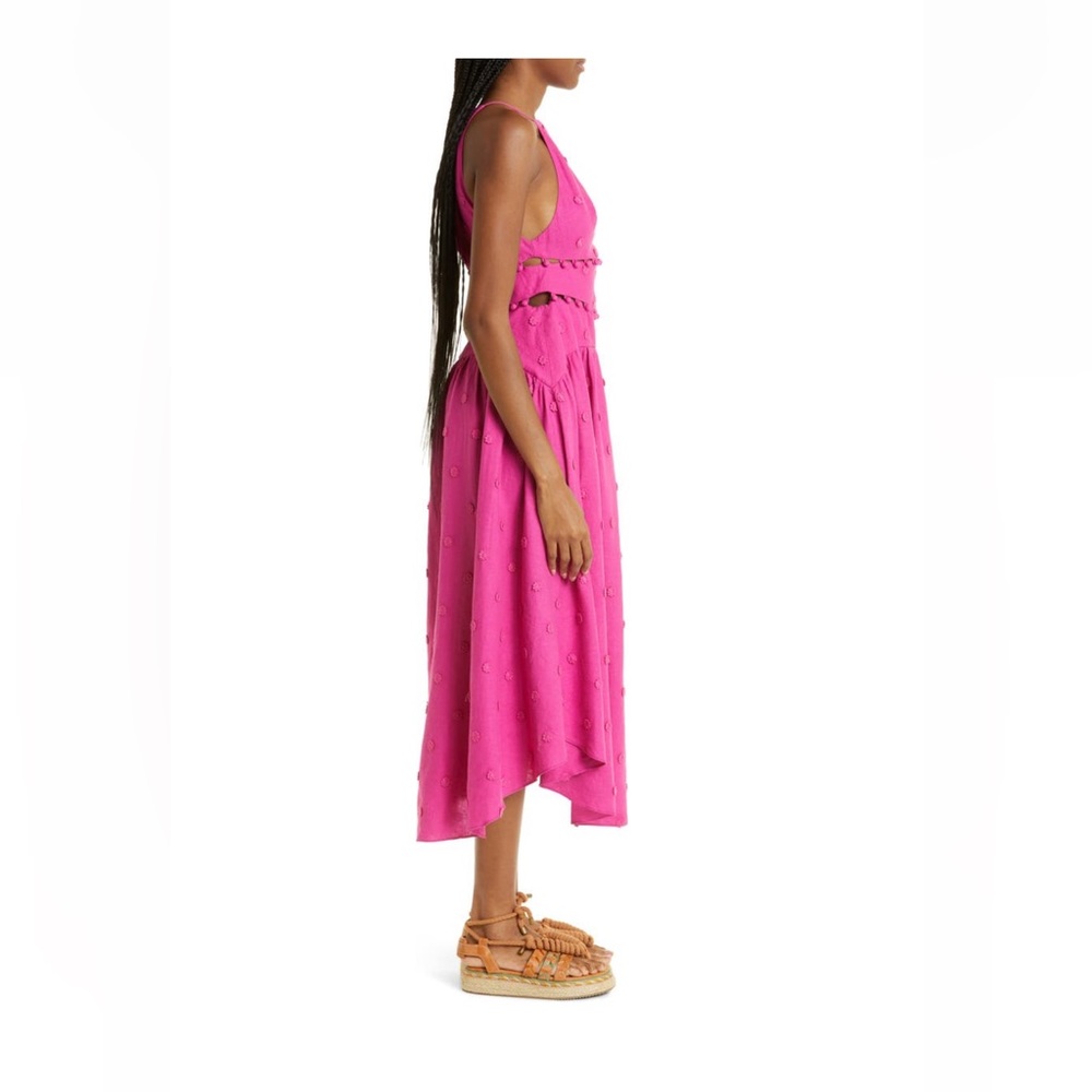 ❌SOLD Farm Rio Linen Blend Midi dress - Picture 3 of 14